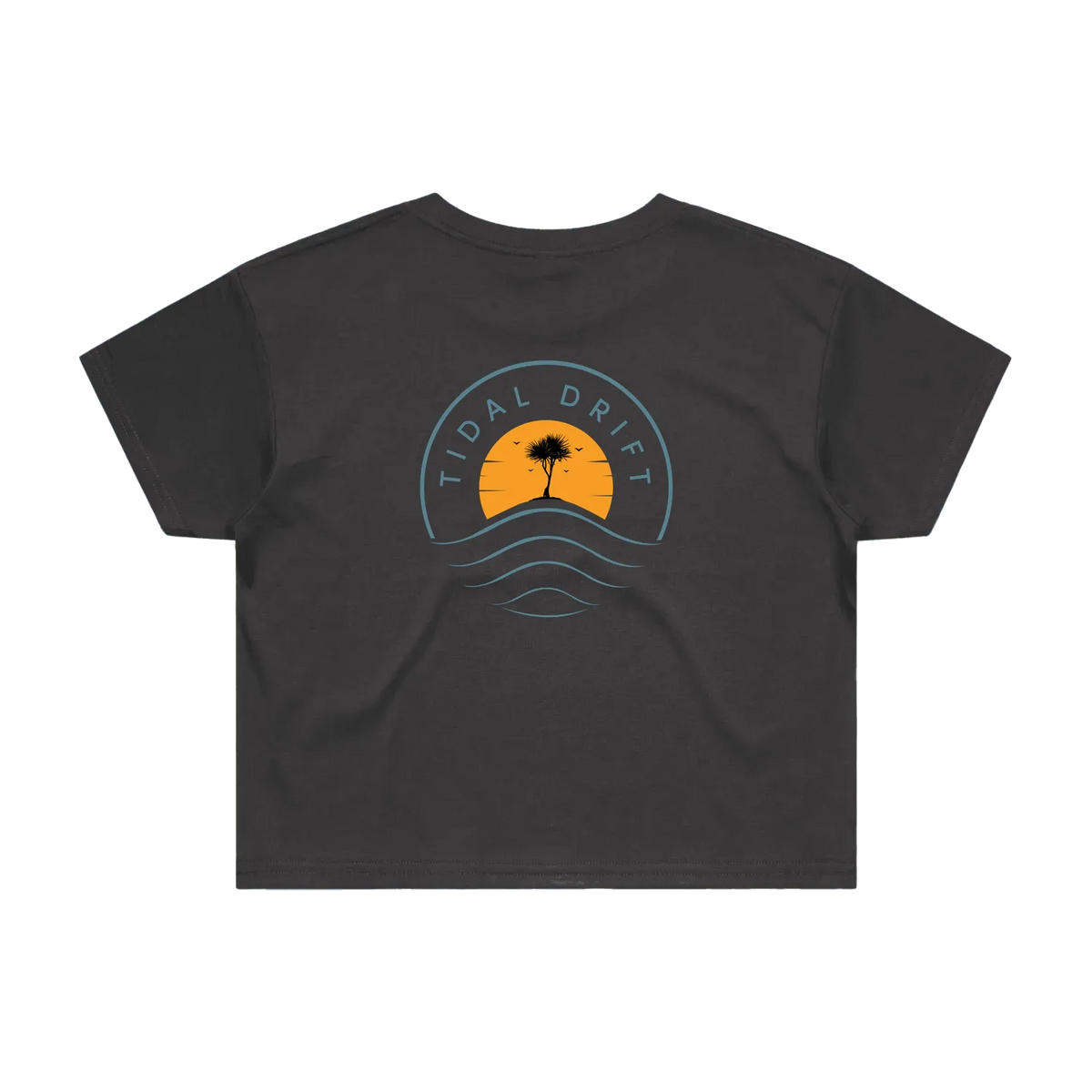 Tidal Drift Classic Women's Crop Tee