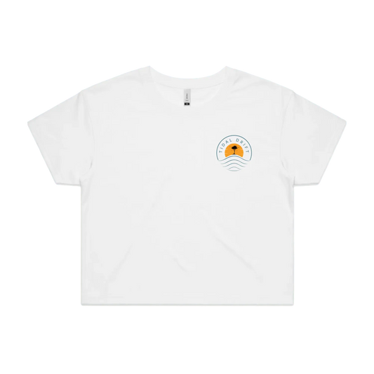 White front flat lay