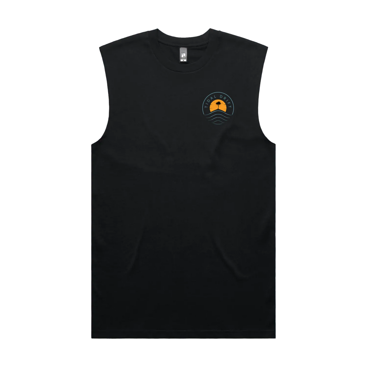Black front flat lay
