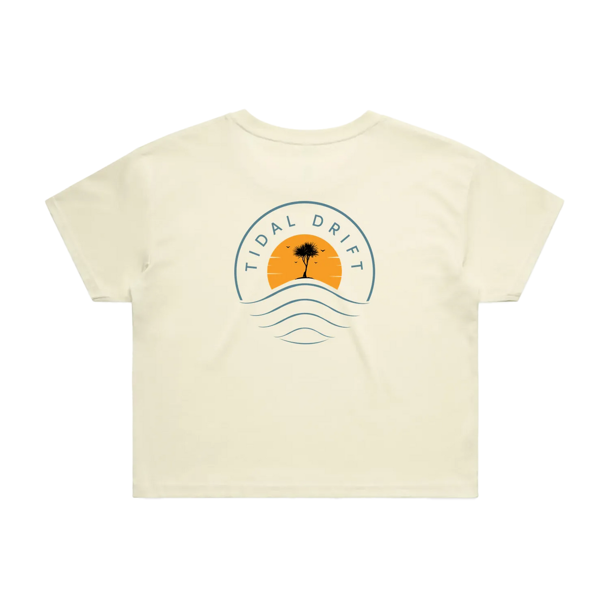 Tidal Drift Classic Women's Crop Tee