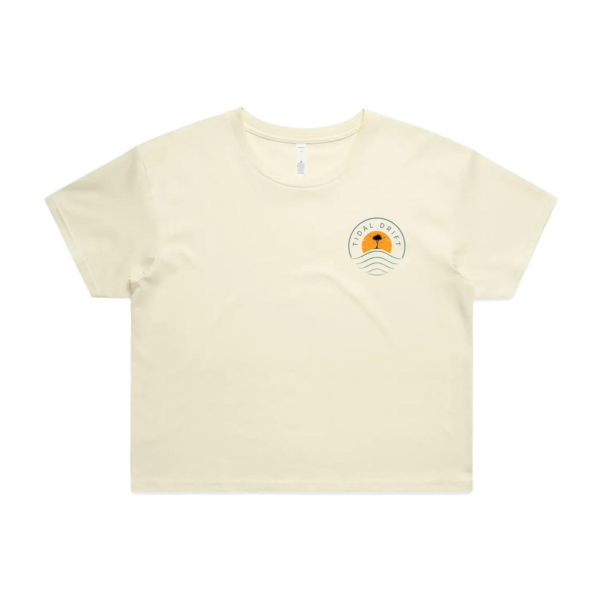 Tidal Drift Classic Women's Crop Tee