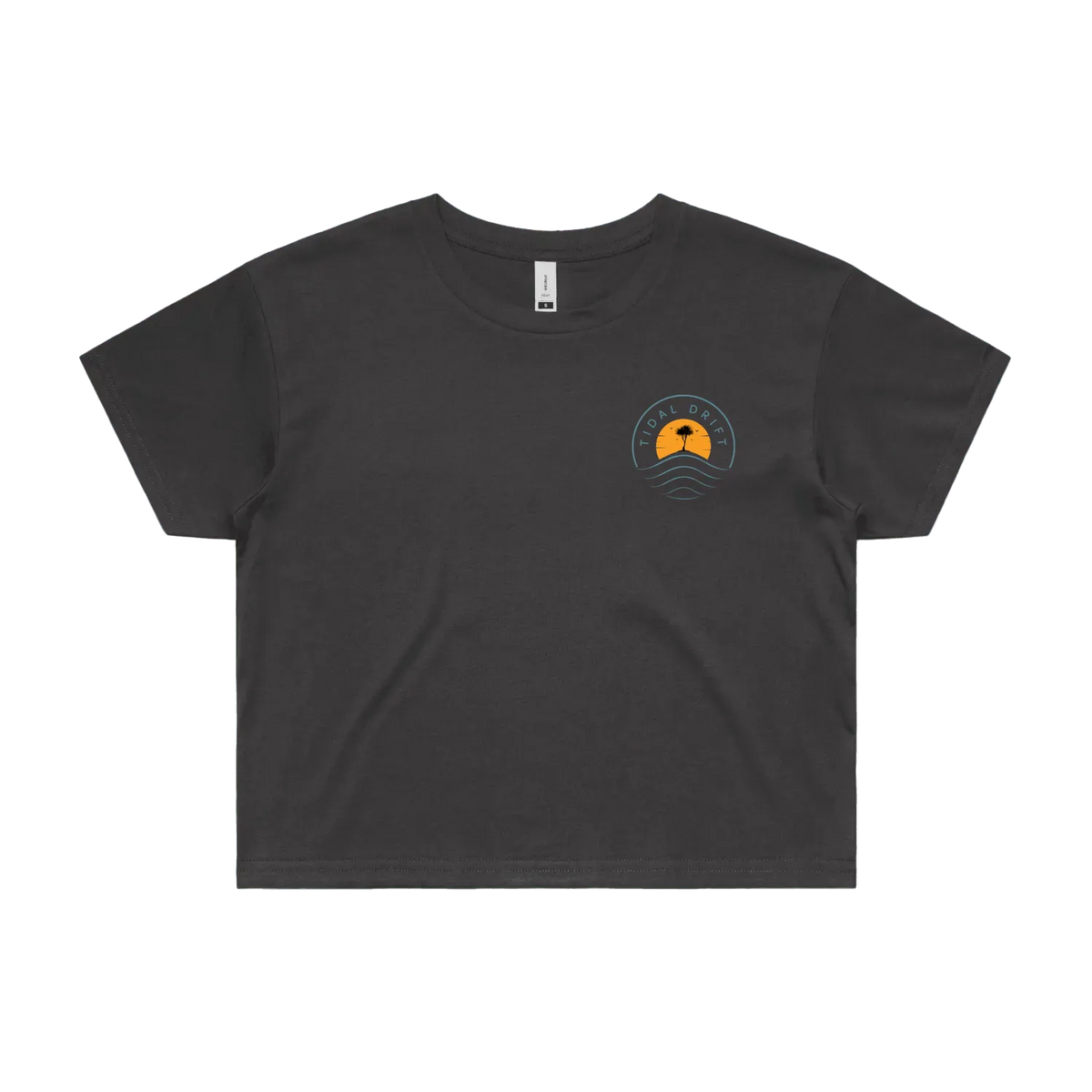 Tidal Drift Classic Women's Crop Tee