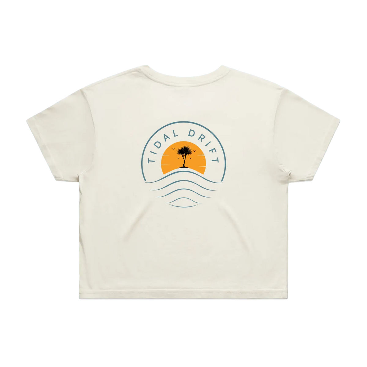 Tidal Drift Classic Women's Crop Tee
