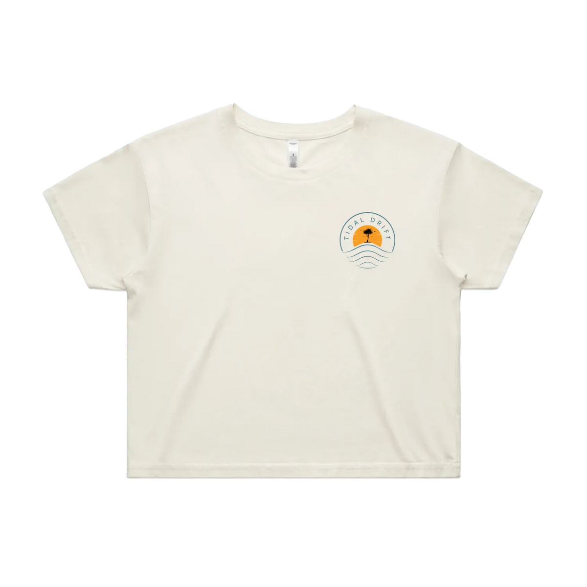 Tidal Drift Classic Women's Crop Tee