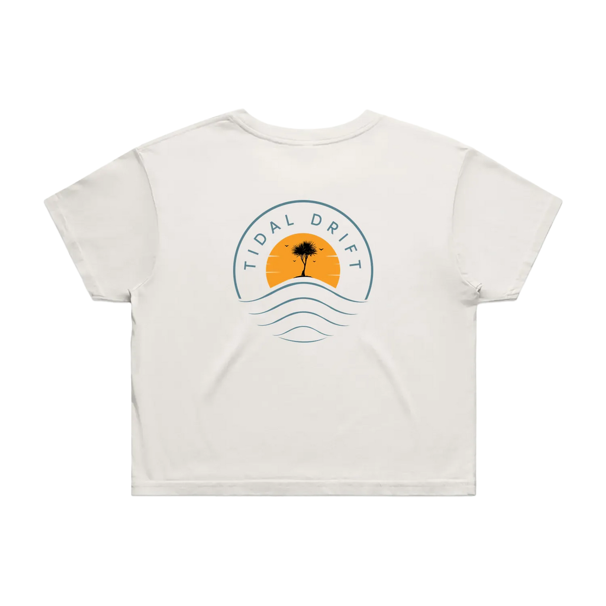 Tidal Drift Classic Women's Crop Tee