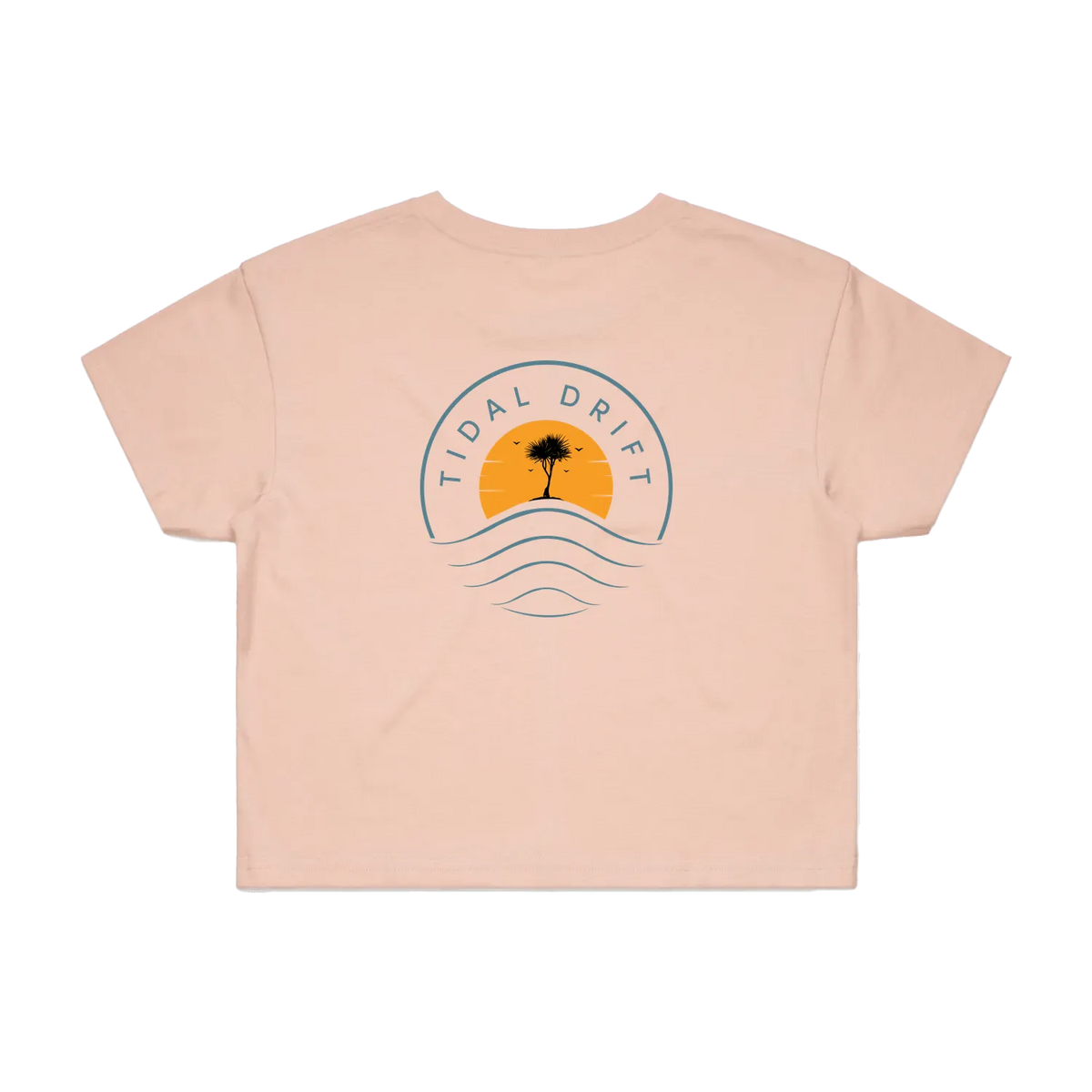 Tidal Drift Classic Women's Crop Tee