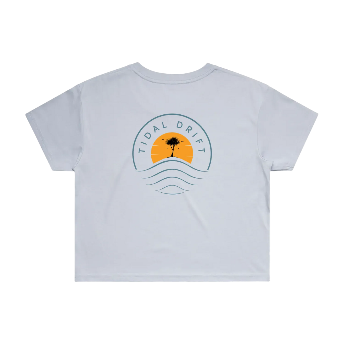 Tidal Drift Classic Women's Crop Tee