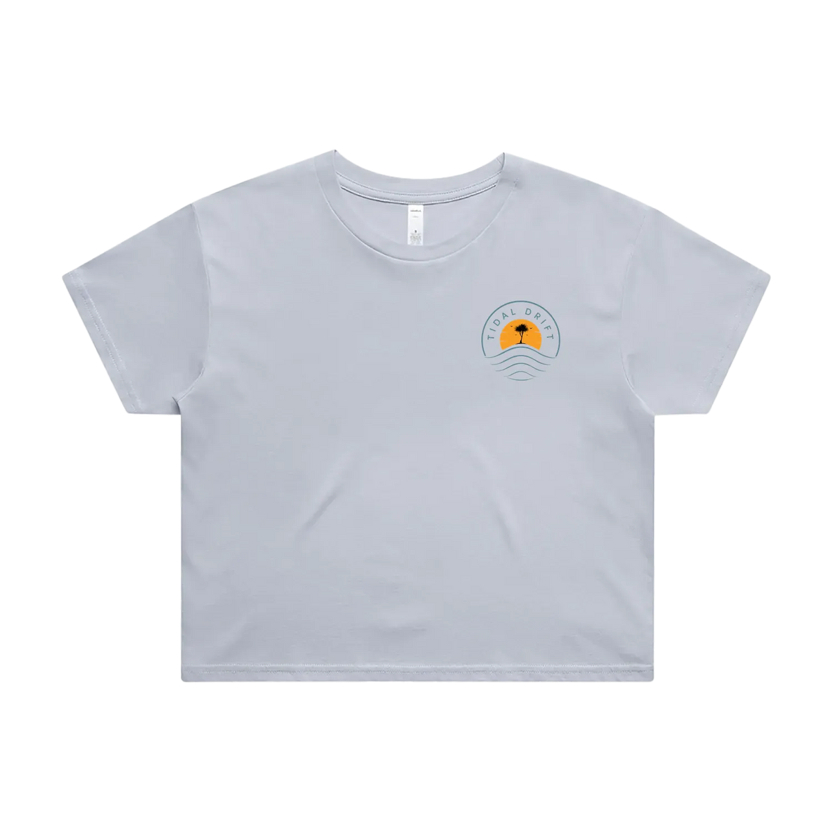 Tidal Drift Classic Women's Crop Tee
