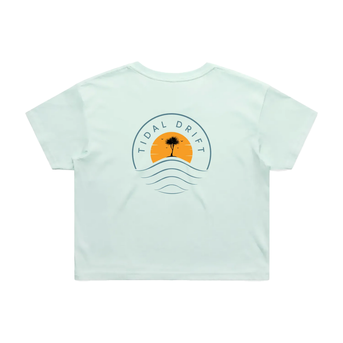 Tidal Drift Classic Women's Crop Tee