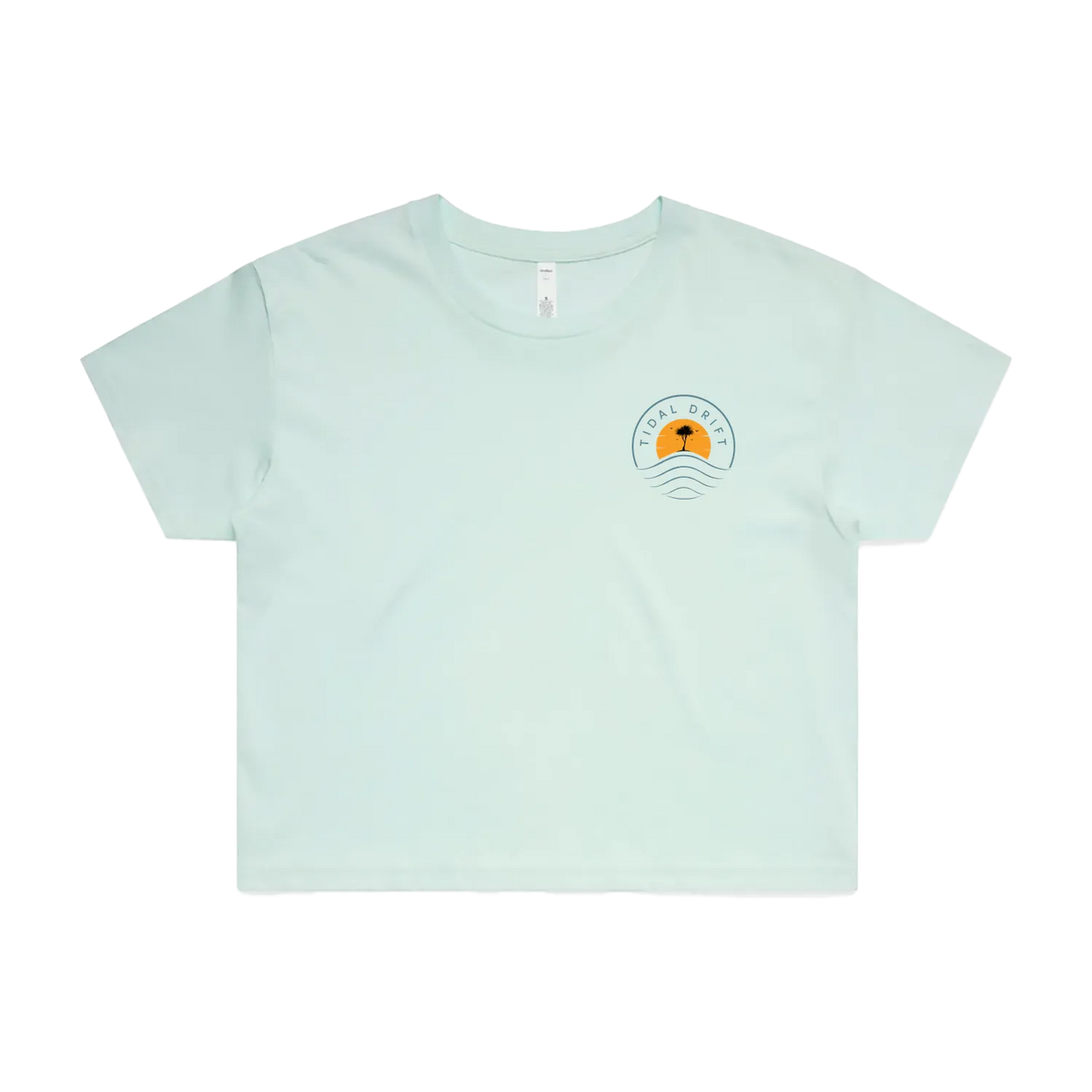 Tidal Drift Classic Women's Crop Tee