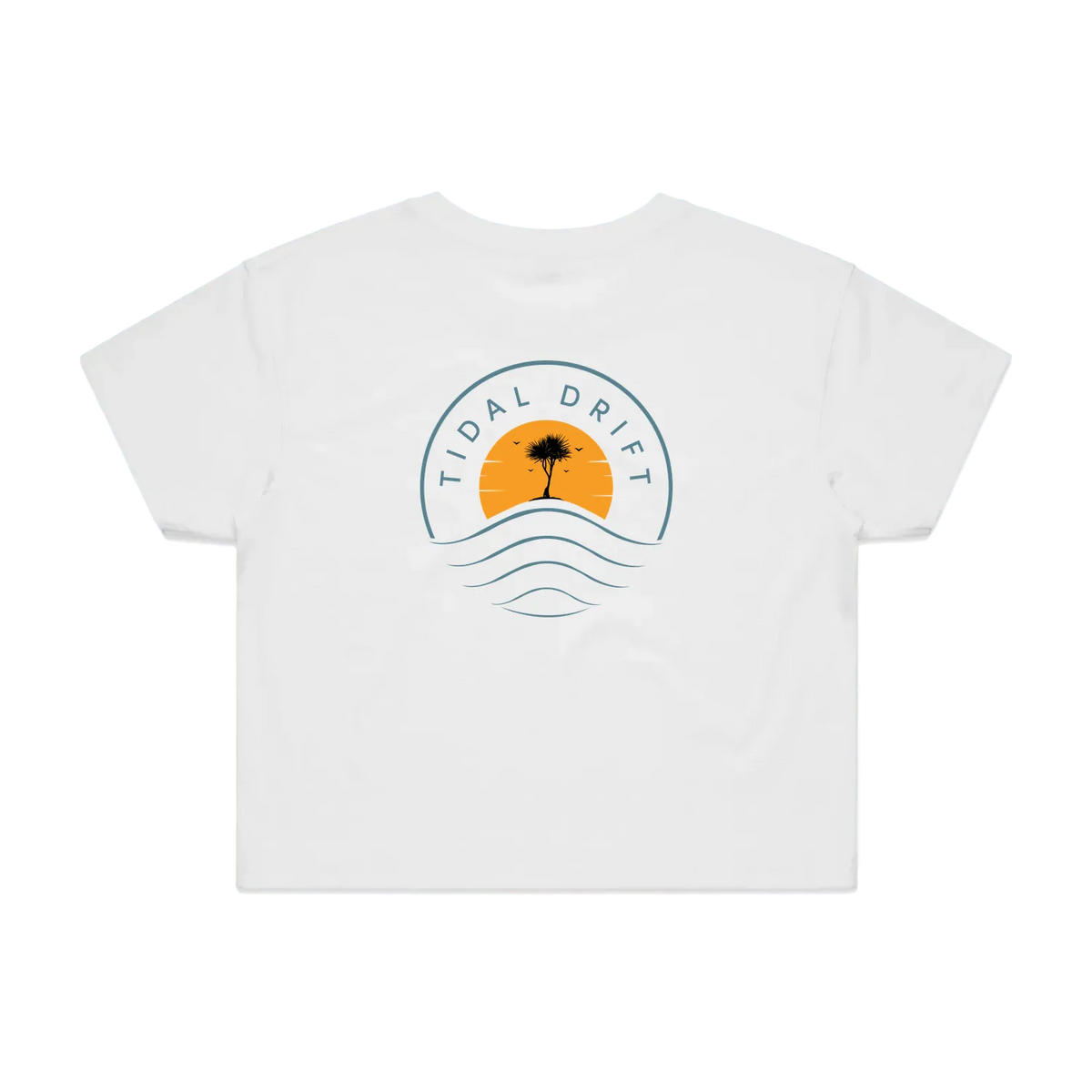 Tidal Drift Classic Women's Crop Tee